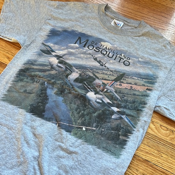 Vintage Mosquito Fighter Planes T-Shirt / Medium / 2000s - Picture 5 of 7